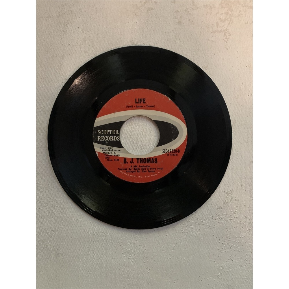 BJ Thomas - Life - Scepter/ Mighty Clouds Of Joy (45RPM 7") VG+